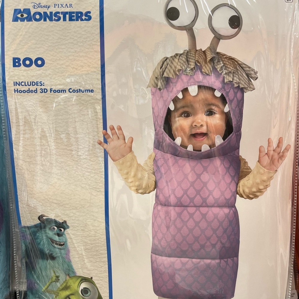 Boo Monsters Inc Halloween Costume Baby Infant 0-6 months